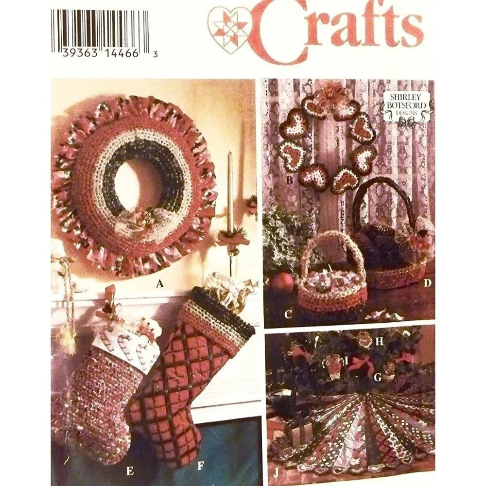 Simplicity Sewing Pattern 8770 Fabric‎ Crochet Christmas Ornaments